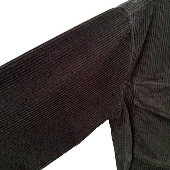 Black Corduroy Jumpsuit with Button Details in Size Small - Picture 5 of 8